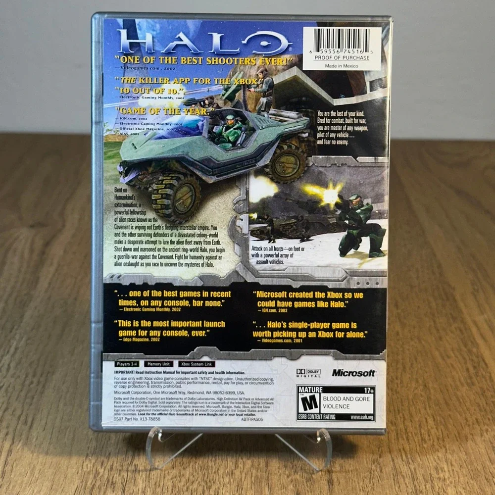 Microsoft Halo Combat Evolved CIB TESTED Xbox Platinum Hits Good Original